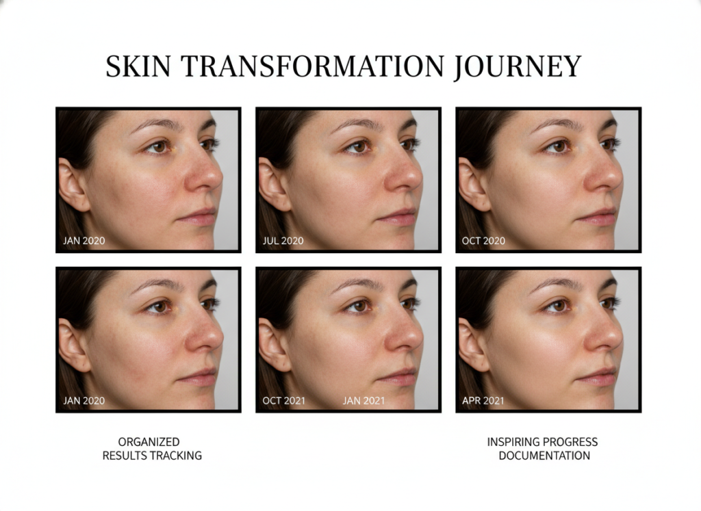 progress tracking for skin health