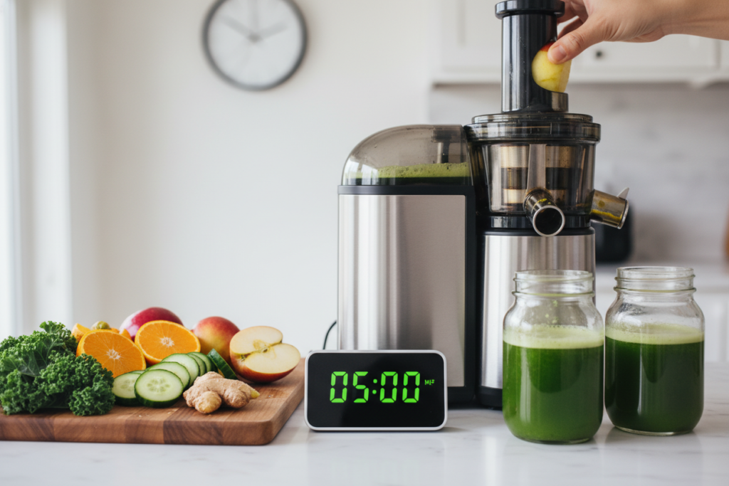 quick juicing time management