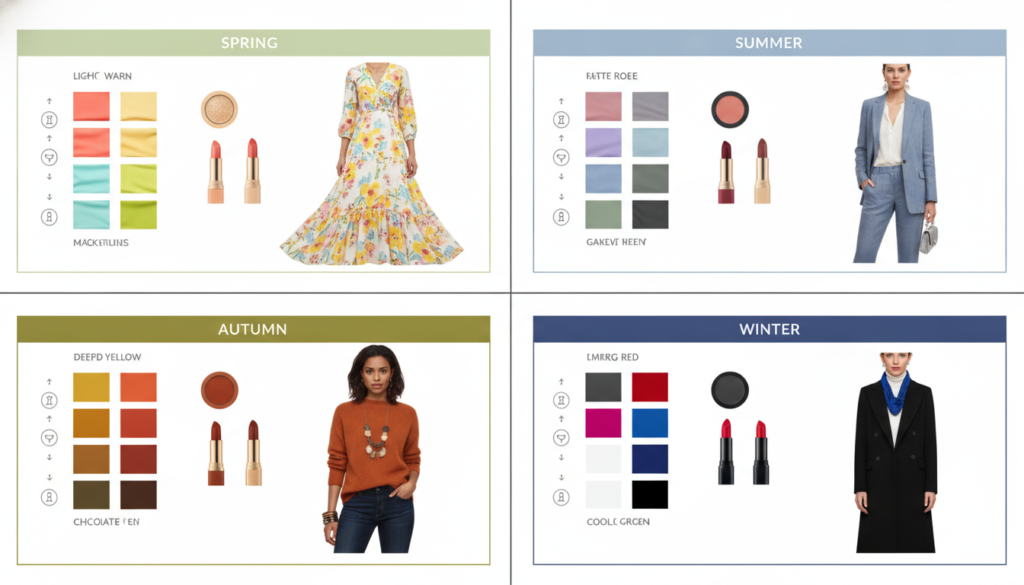 Korean color analysis seasonal palettes for personal styling