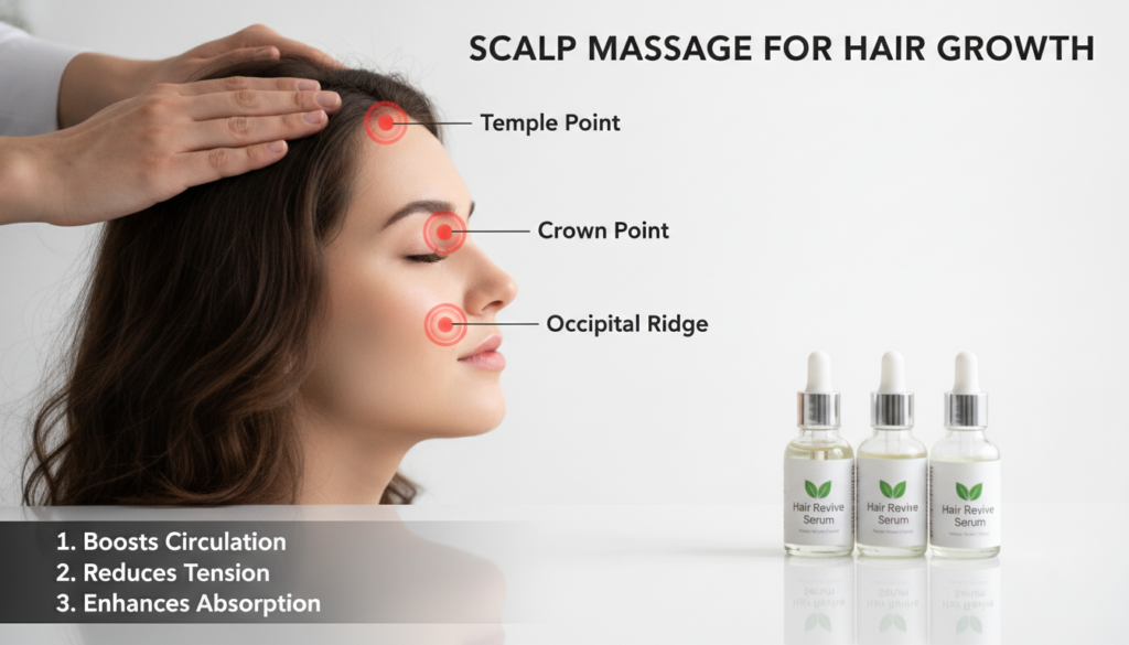 Korean hair growth techniques and scalp massage methods
