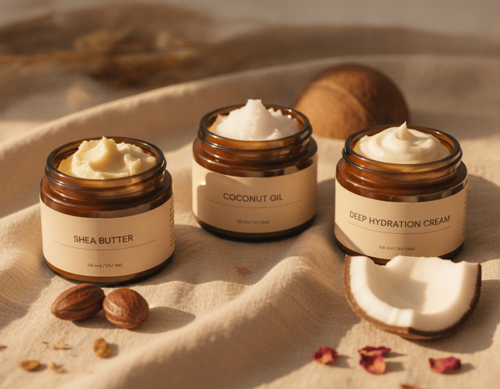 dry skin care products with rich moisturizers and oils