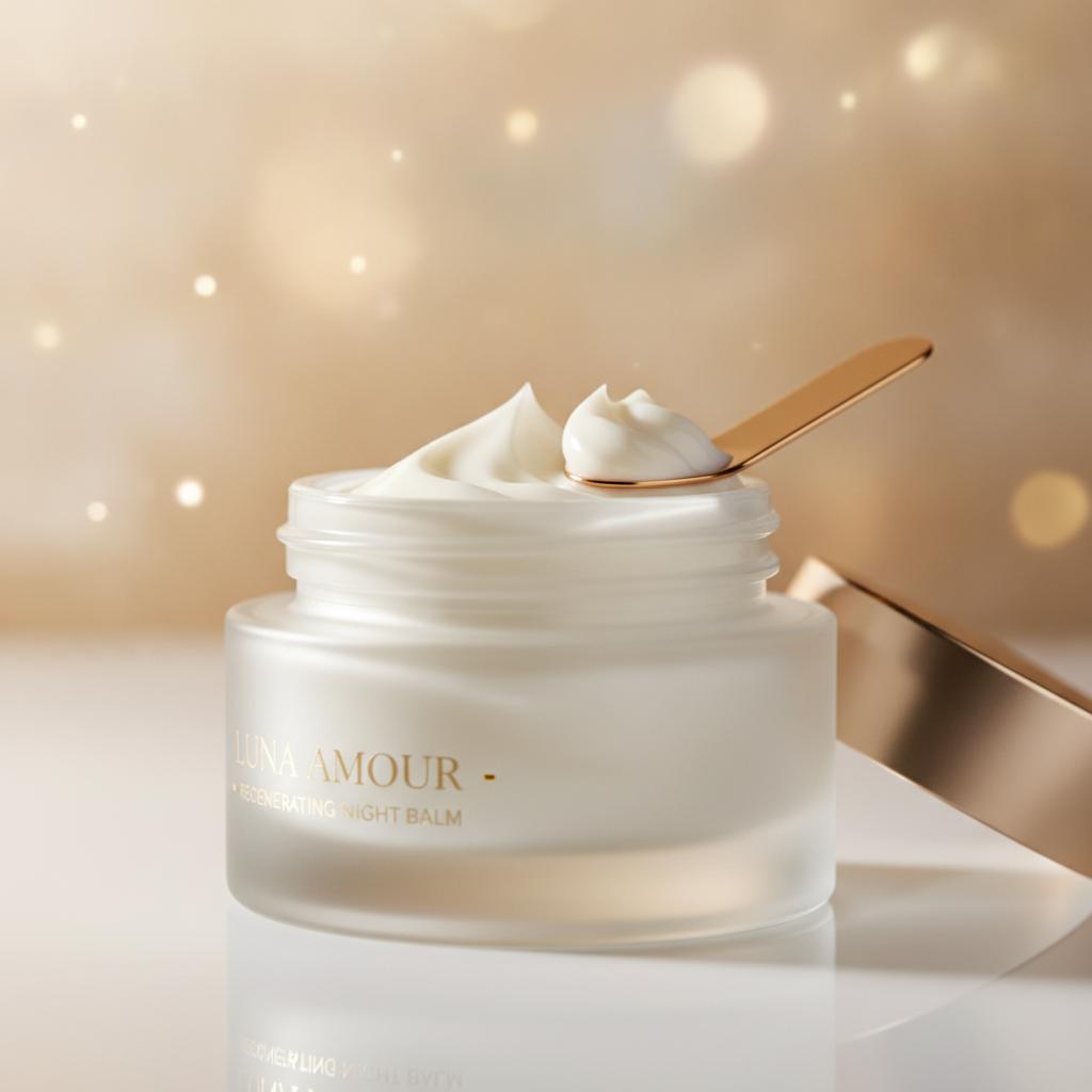night cream jar with luxurious texture