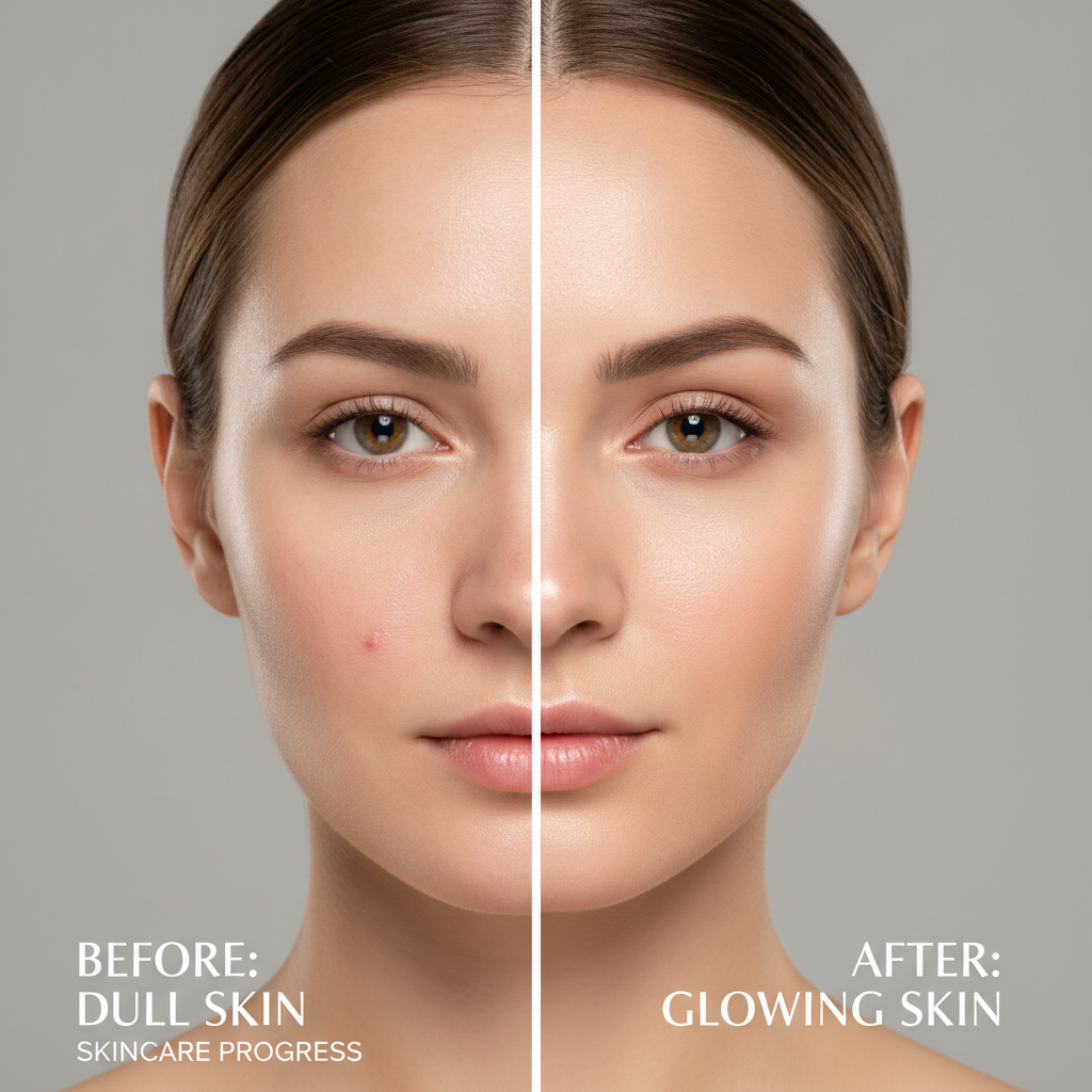 Before and after skin transformation comparison Before and after skin transformation comparison
