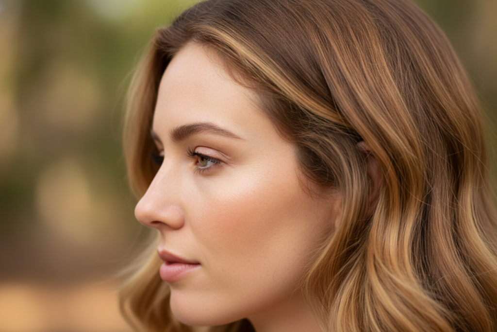 Clean comfortable scalp shown through a gentle hair care routine Clean comfortable scalp shown through a gentle hair care routine