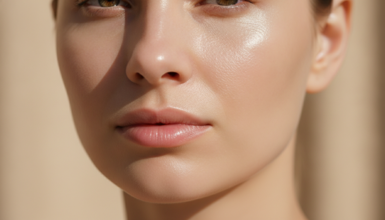 Clear Skin Tips showcasing radiant healthy complexion