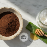 Coffee Face Mask for Glowing Skin natural ingredients display