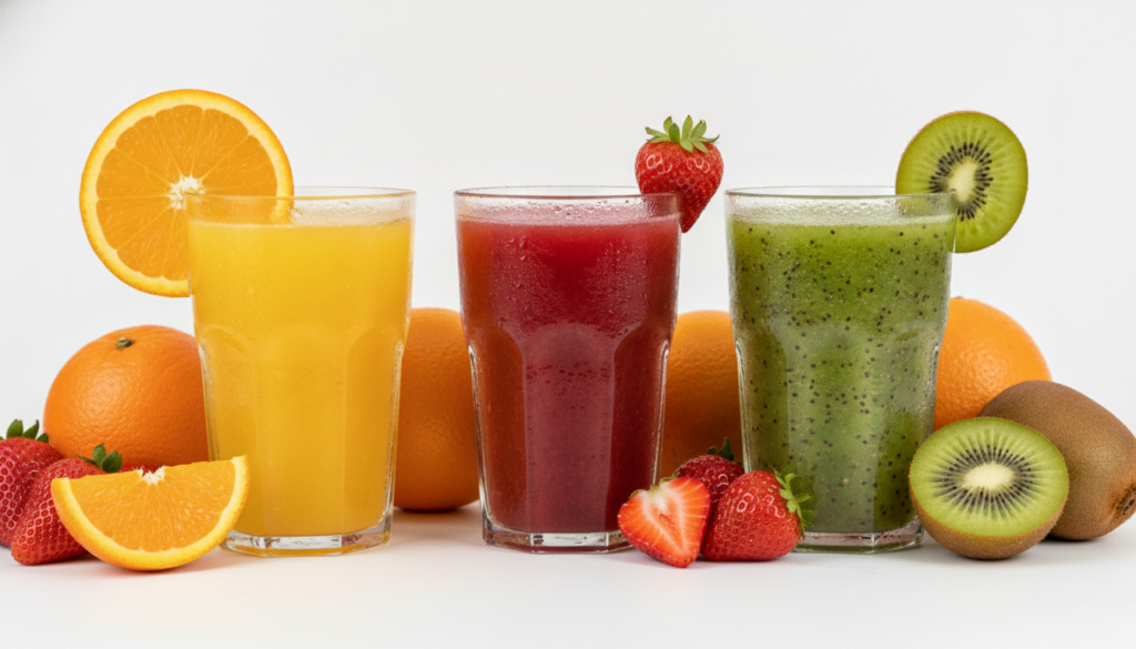 Collagen production boosting juice recipes with vitamin C rich ingredients for skin health