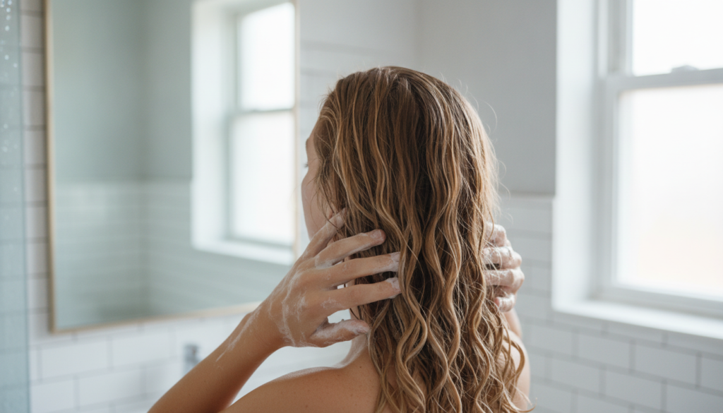 Conditioning hair before applying flaxseed gel Conditioning hair before applying flaxseed gel