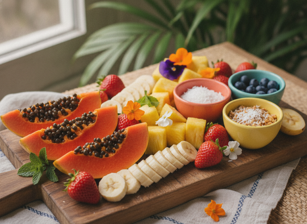 Fresh fruits for natural face masks