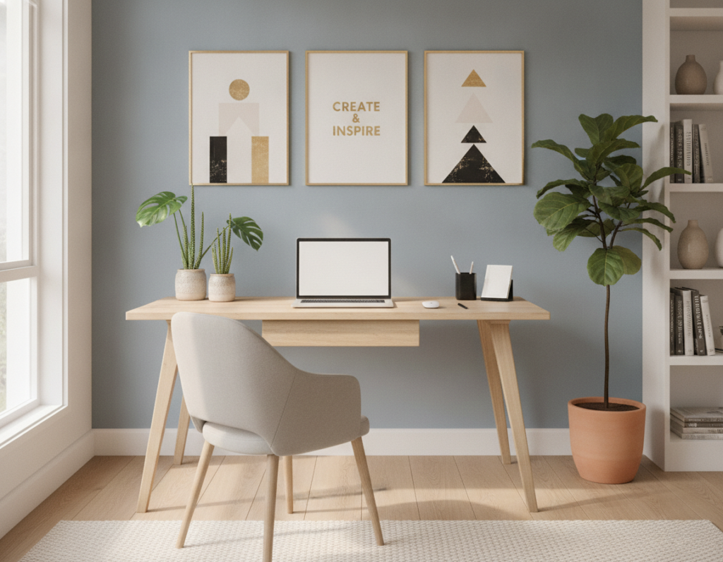 Functional organized workspace aesthetic Functional organized workspace aesthetic