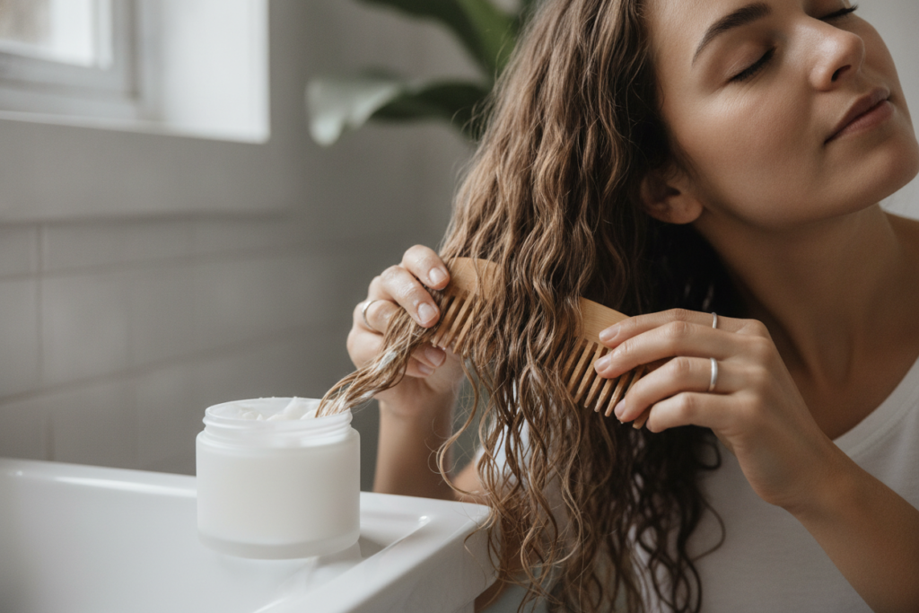 Gentle detangling routine to reduce hair breakage