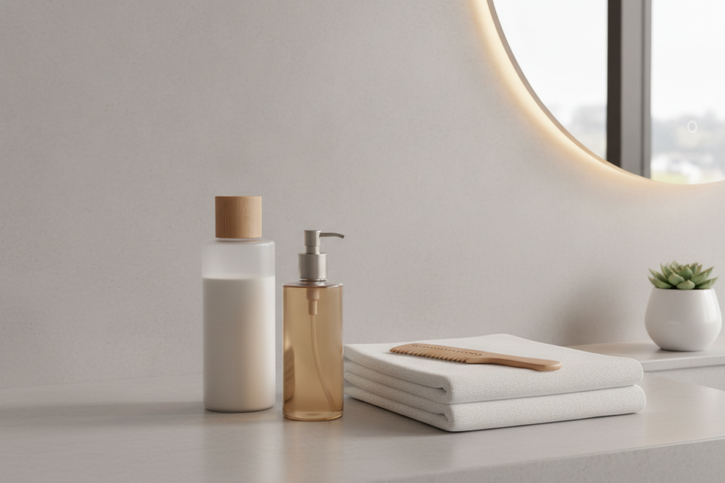 Gentle shampoo and conditioner for scalp and hair care