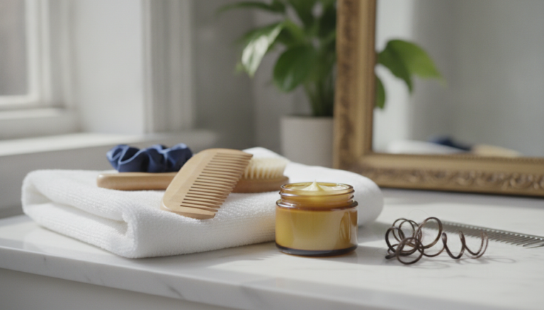 Hair Growth Grease beside a natural hair scalp care routine