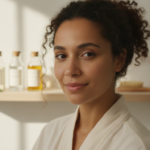 Hair Growth Journey with healthy-looking hair and a simple care routine
