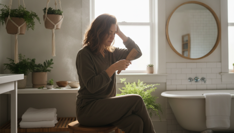 Hair Growth Tips Faster Natural with a calm scalp care routine