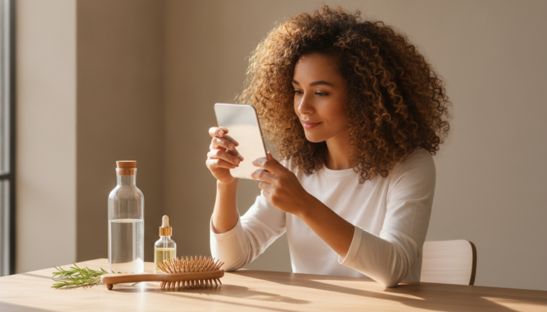 Hair Growth Tips Faster Natural with a calm scalp-care routine