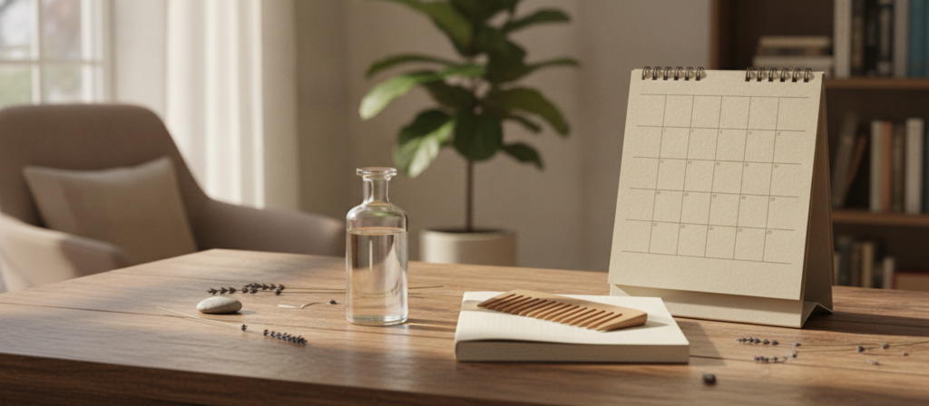 Hair care journal and tonic used to track results over time
