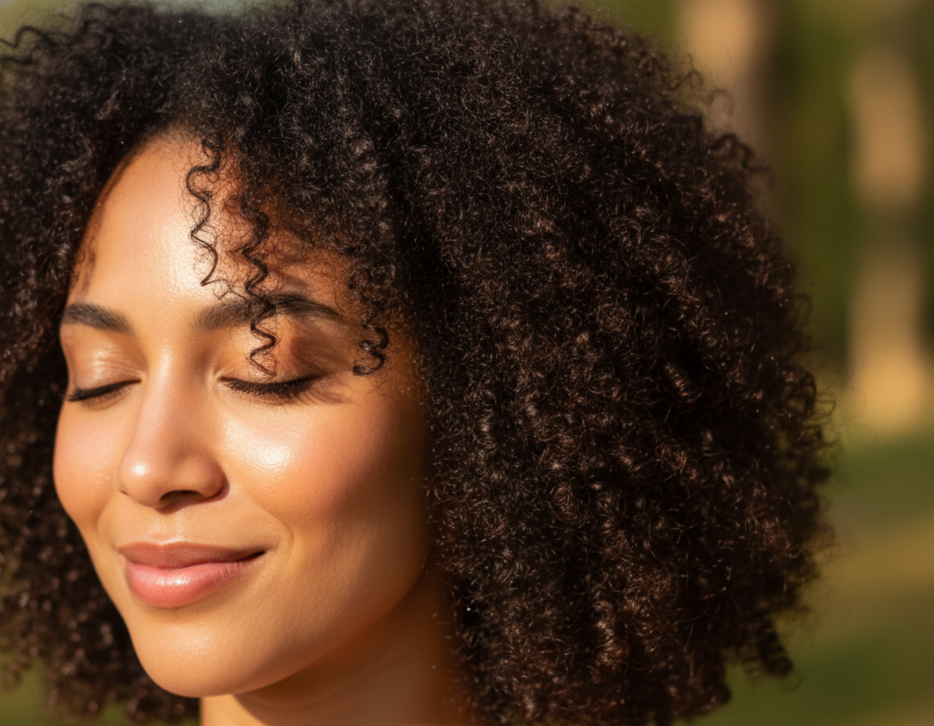 Healthy curls after using suitable Low Porosity Hair Products