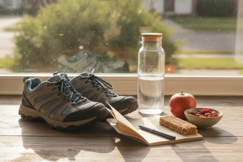 Healthy daily habits supporting body and hair health