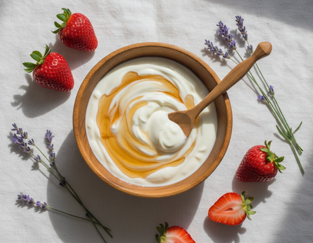 Honey and yogurt face mask ingredients