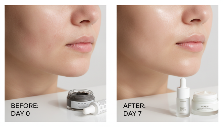 How to Get Clear Skin in a Week transformation journey