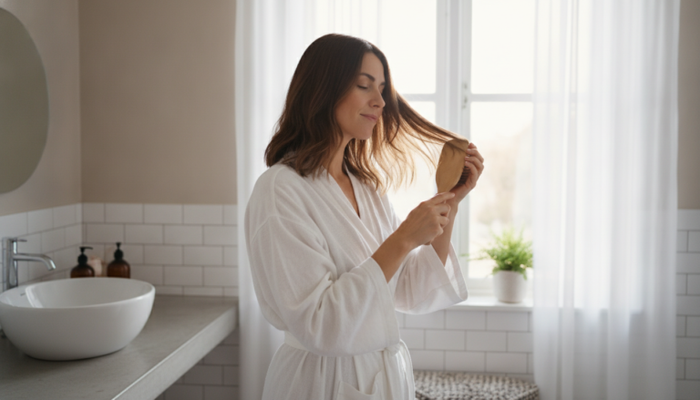 How to Grow Healthy Hair with a calm daily routine
