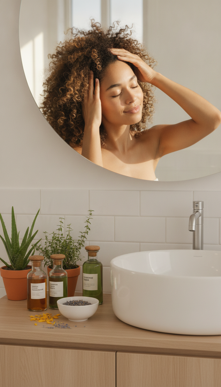 How to Grow Your Hair Faster Naturally with a healthy scalp routine