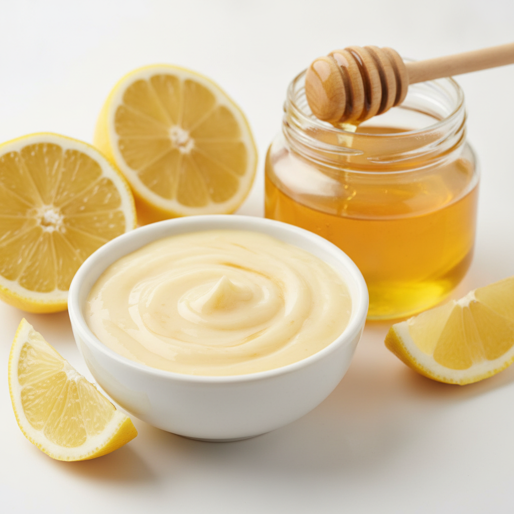 Lemon and honey brightening face mask with fresh lemons Lemon and honey brightening face mask with fresh lemons