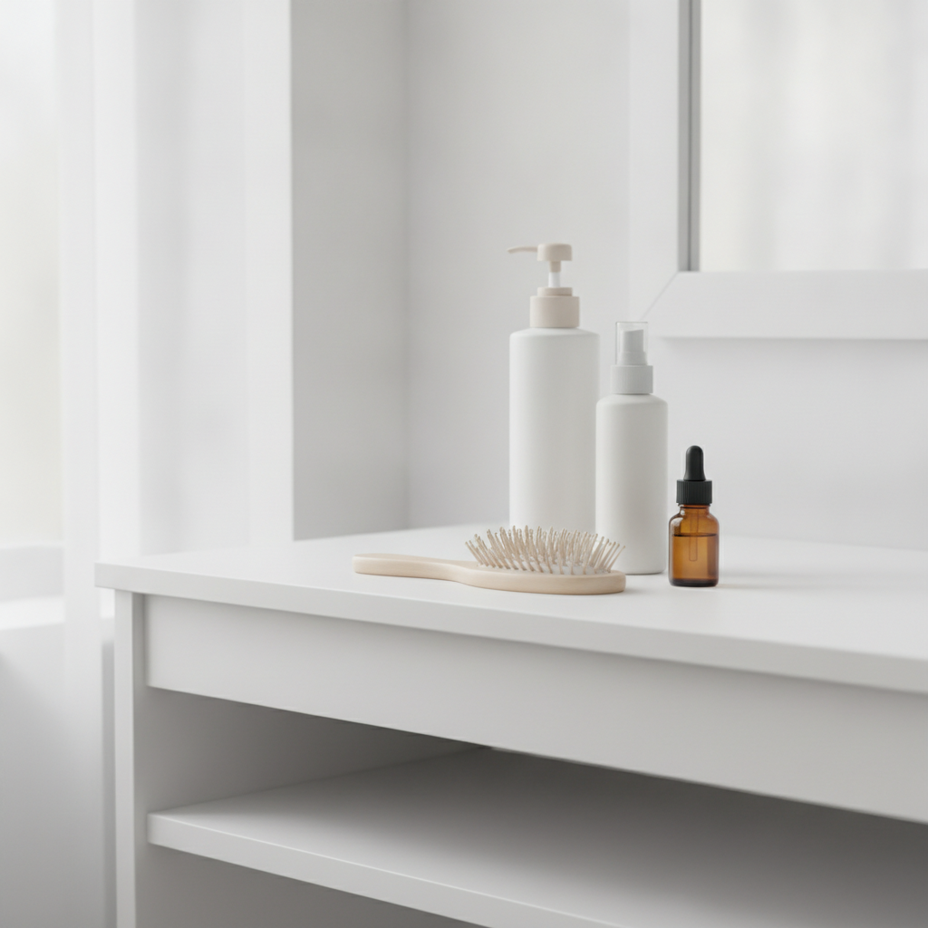 Lightweight hair products for fine hair and an oily scalp