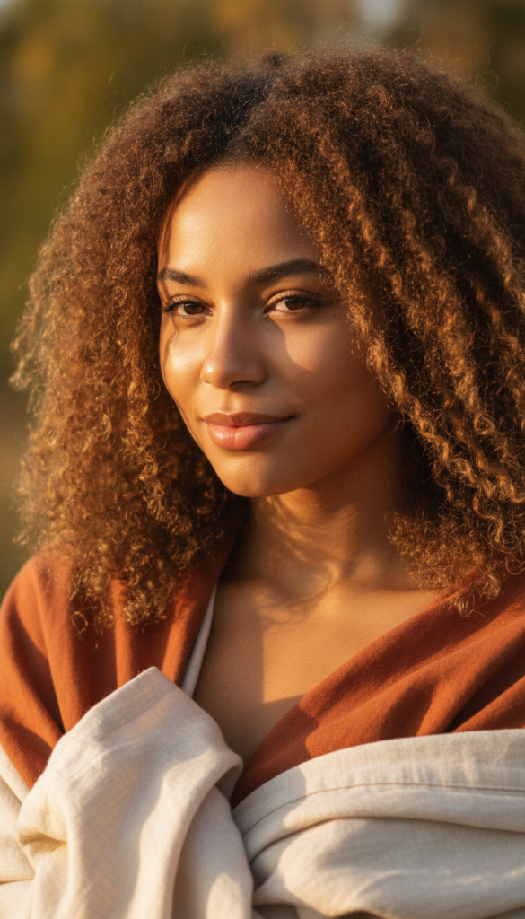 Loose protective hairstyle designed to help prevent hair breakage