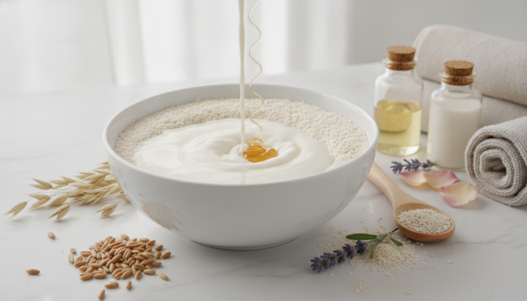 Oatmeal face mask ingredients