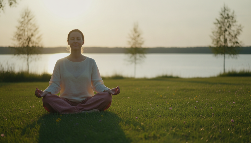 Peaceful meditation and mindfulness aesthetic for summer Peaceful meditation and mindfulness aesthetic for summer