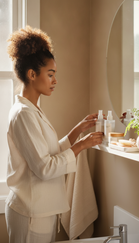Pinterest-friendly natural hair growth routine to save