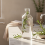 Rosemary Water for Hair Growth in a glass bottle
