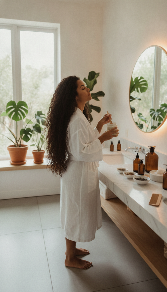 Vertical natural hair routine for Pinterest Vertical natural hair routine for Pinterest