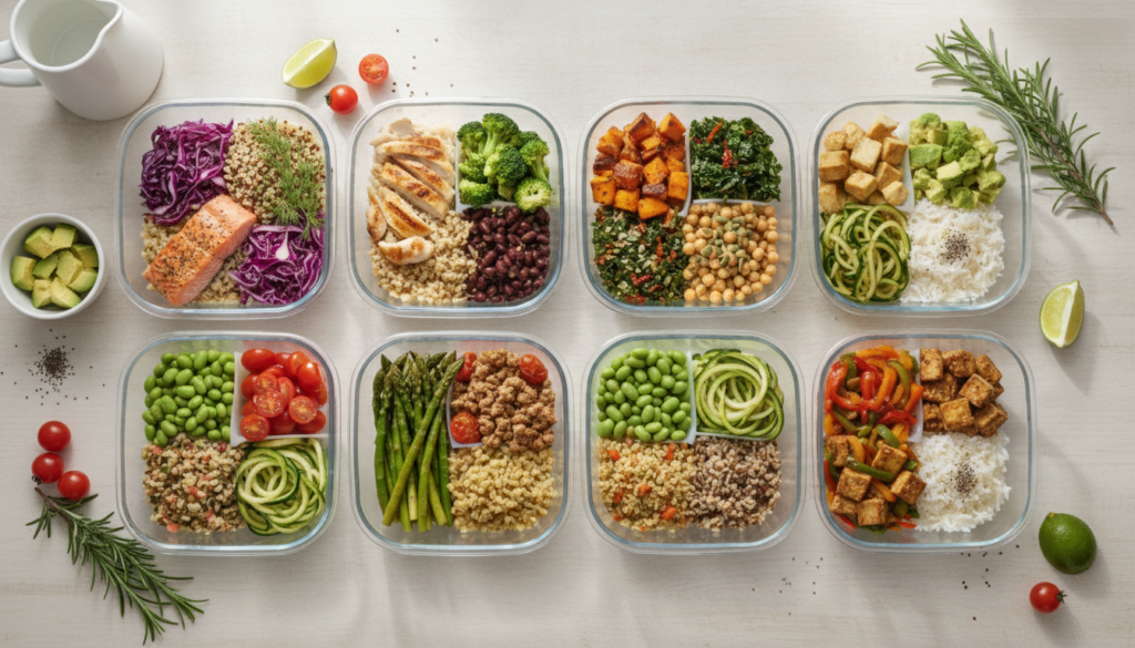 aesthetic healthy meal prep bowls for nutrition