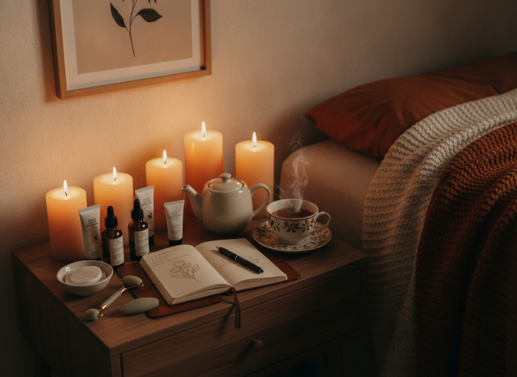 cozy evening routine aesthetic self care
