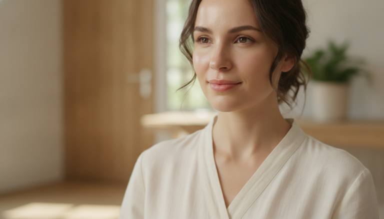 healthy glowing skin natural beauty radiant woman