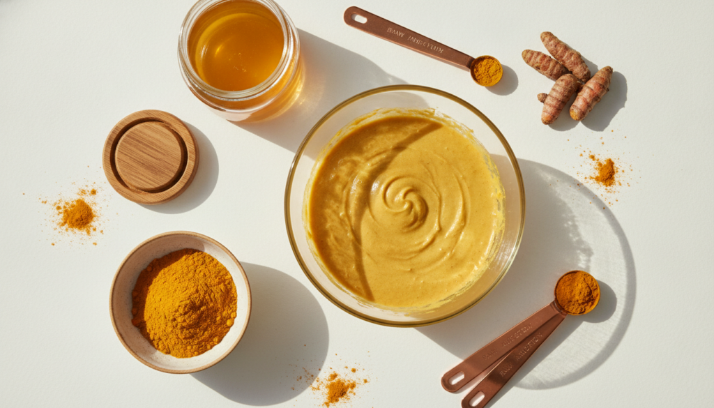 honey turmeric face mask recipe ingredients