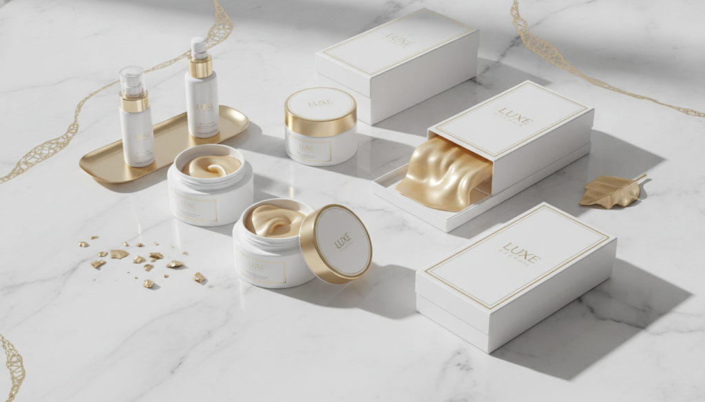 luxury professional face mask products for glowing skin display