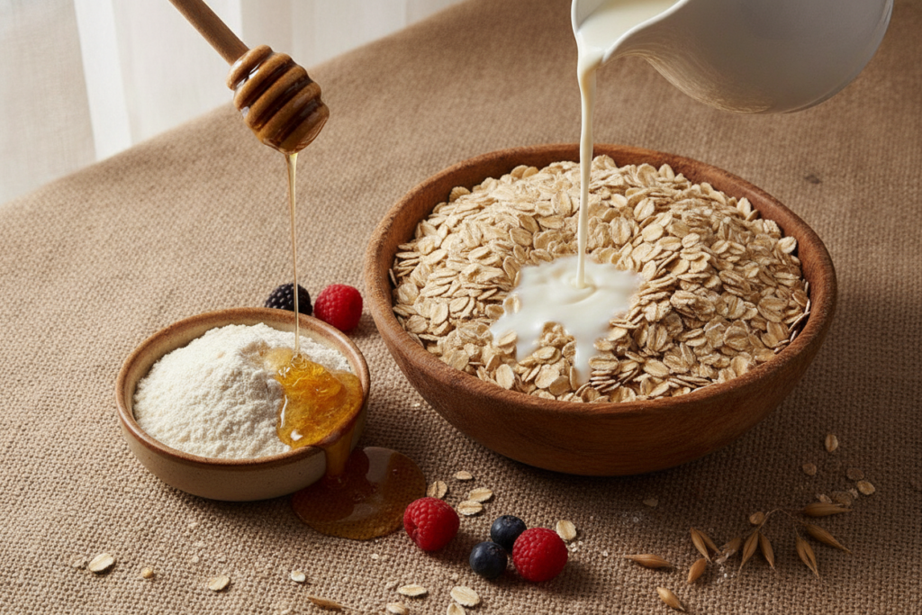 oatmeal face mask ingredients for sensitive skin
